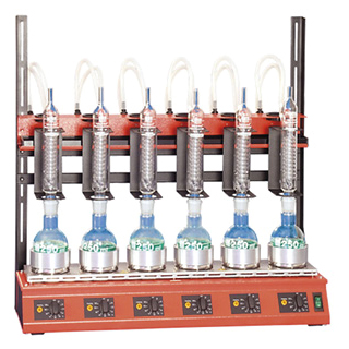 Aparatos RH6 y RH4 de Behr de disgregación clásico behrotest® para la determinación del contenido de hidroxiprolina