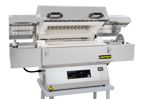 Hornos tubulares rotatorios para operación de lotes de Nabertherm