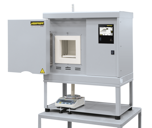 Hornos de alta temperatura con balanza para el cálculo de pérdidas por ignición y el análisis termogravimétrico (ATG) de Nabertherm